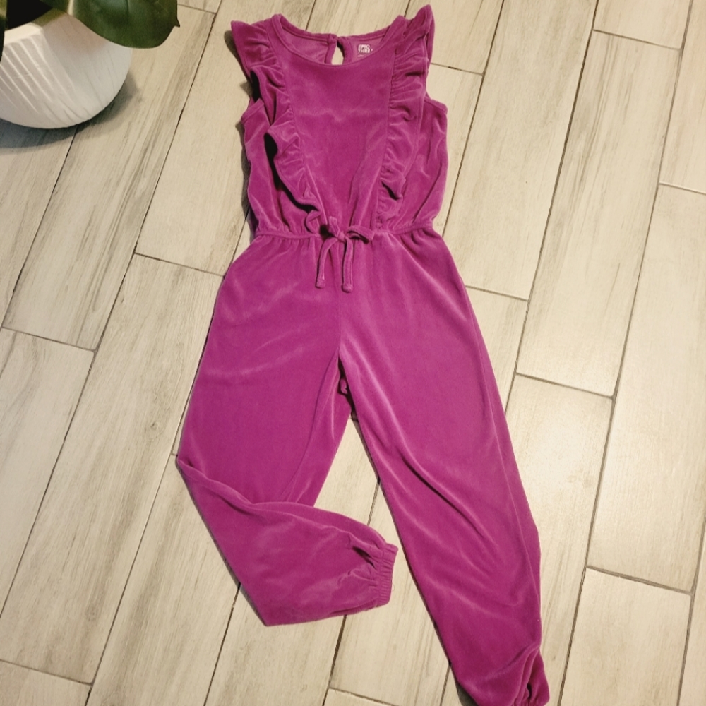 Girls plum Romper
